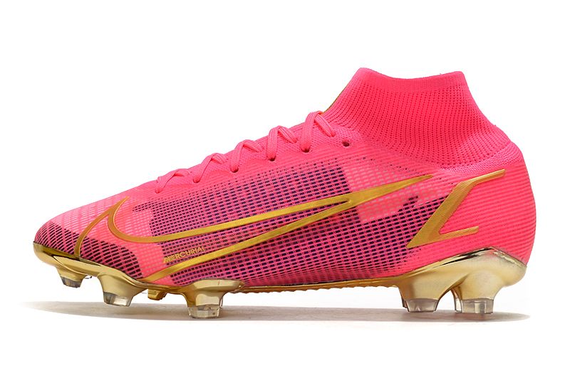 Nike Mercurial Superfly 8 Elite FG Soccer Cleats Pink Gold