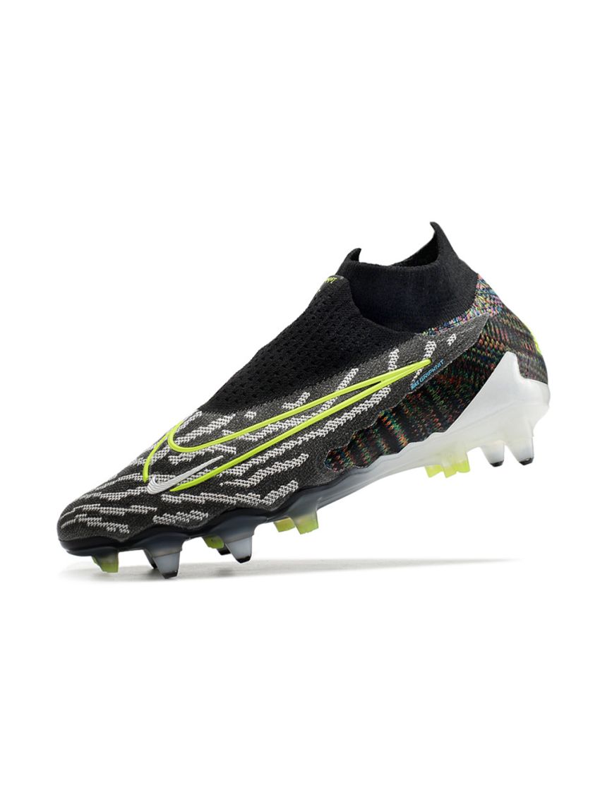 Nike Gripknit Phantom GX Elite Fusion FG Black White Blue Glow Volt