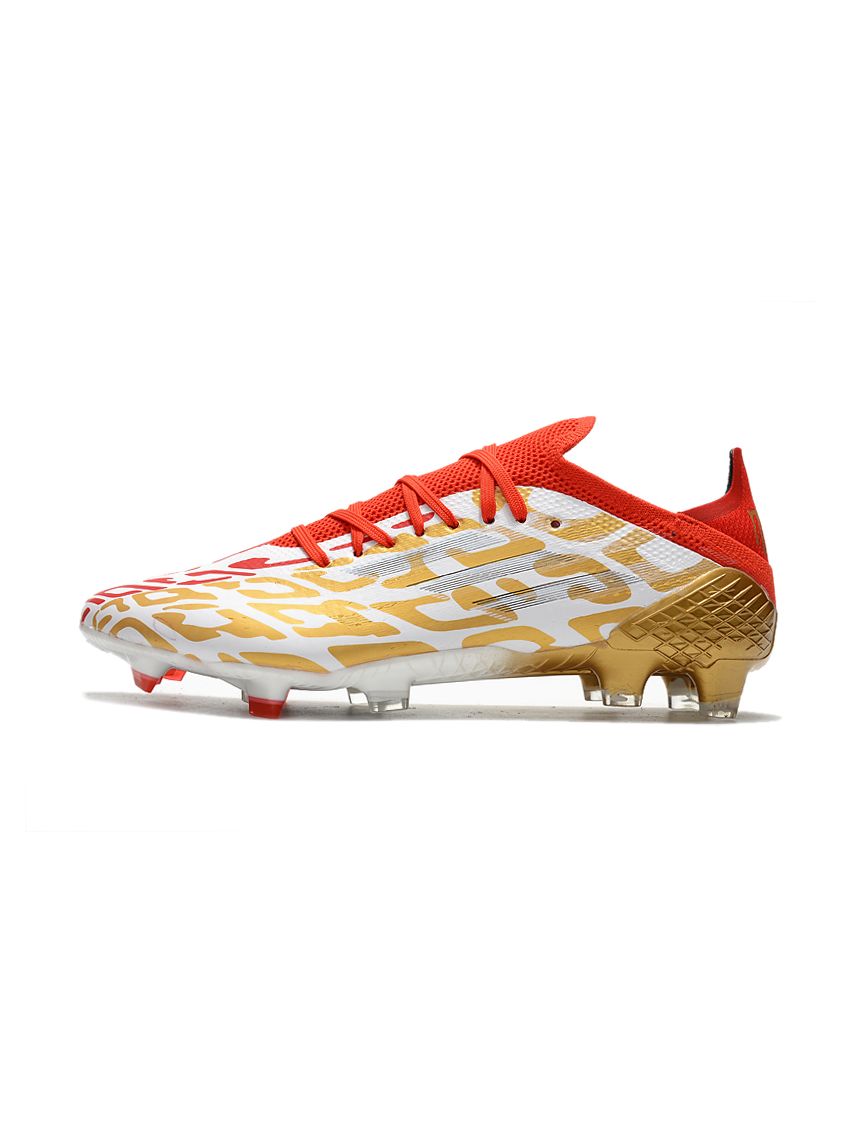 adidas X Speedflow MS.1 FG - White:Gold Metallic:Scarlet