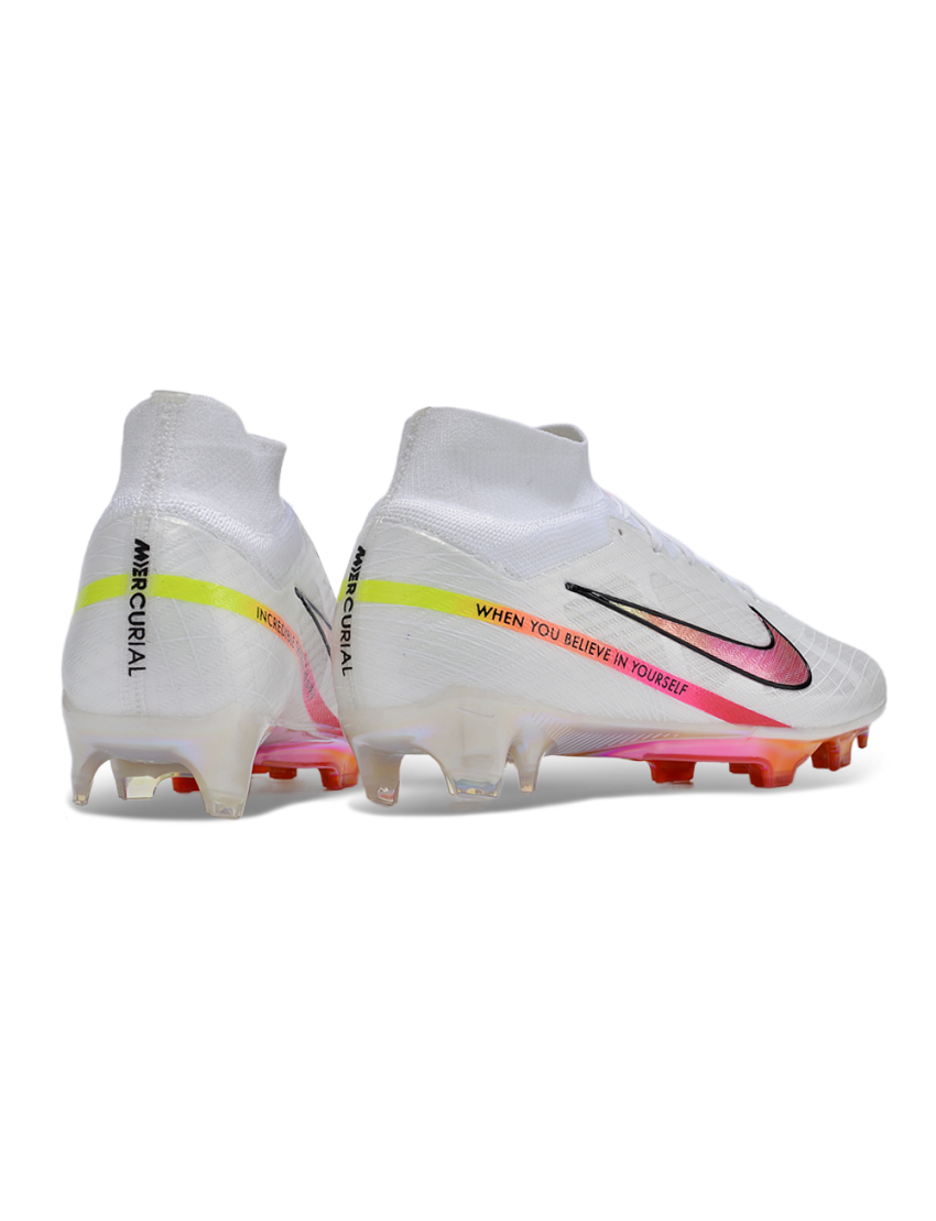 2024 Nike Zoom Mercurial Superfly IX Elite FG White Pink   Un230111nk08 1  1 