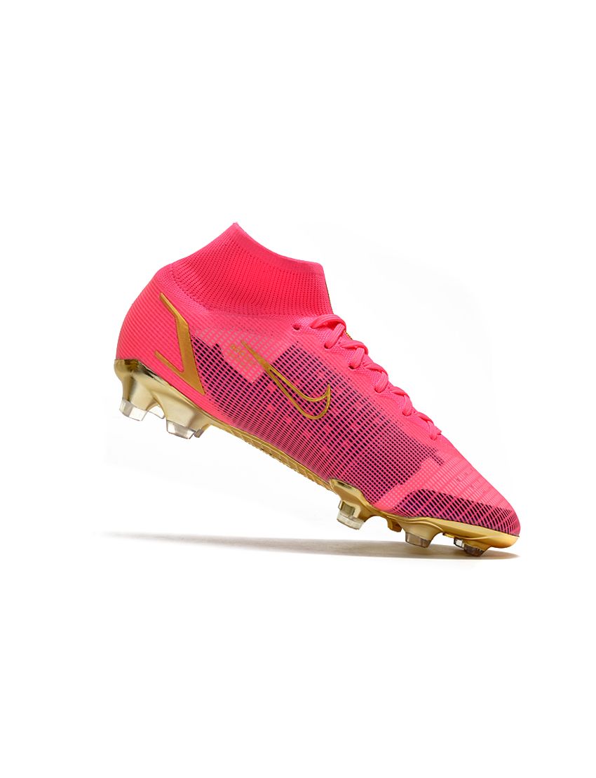 Pink and Gold FG Soccer Cleats