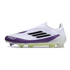 adidas F50 Elite Laceless FG Messi Triunfo Estelar - White/Core Black/Unity Purple