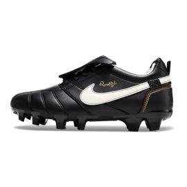 Nike Tiempo Ronaldinho R10 FG Black White