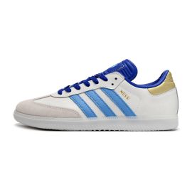 Adidas Samba Messi Indoor Soccer Shoes White Blue