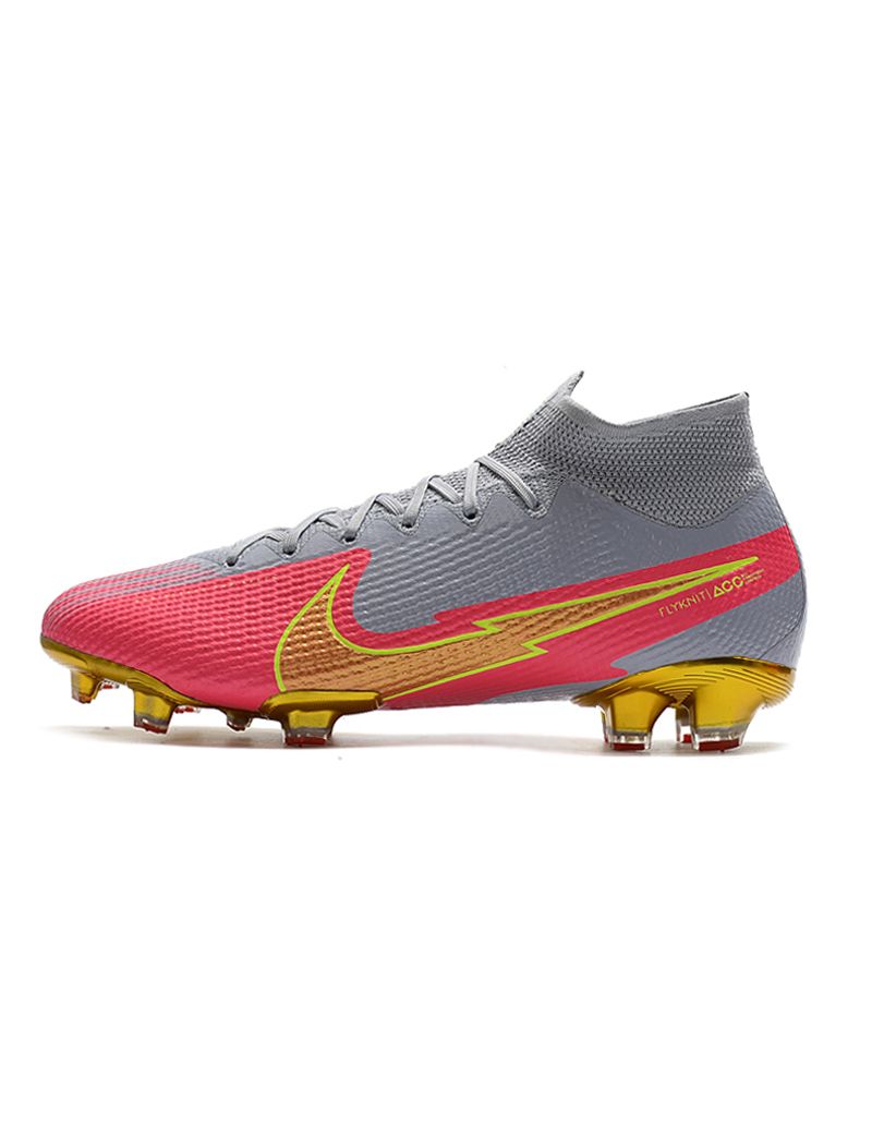 Pink and Gold FG Soccer Cleats