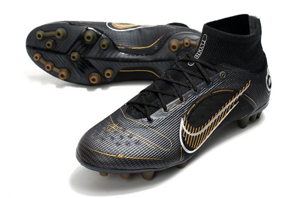 Nike Mercurial Superfly 8 Elite Ag-pro Soccer Cleats - Black Metallic 